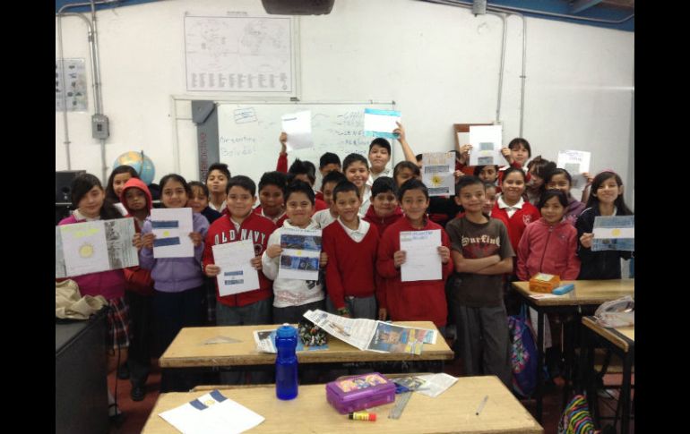 Alumnos de 5º ''B'' de la escuela urbana 153 ''Juan José Arreola'' turno matutino. EL INFORMADOR /