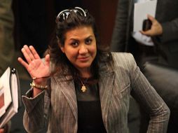 Mónica Arriola pidió al gobierno de Enrique Peña Nieto que extienda el ''ajuste de cuentas'' hacia otros líderes sindicales. ARCHIVO /