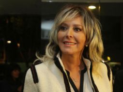 Margarita Gralia asistió a la presentación de la puesta en escena ''De Poli a Diva...y de regreso'' en el Teatro Julio Prieto. NTX /