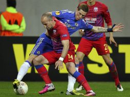 El Chelsea fue incapaz de lograr al menos un empate en el estadio Nacional de Bucarest. EFE /