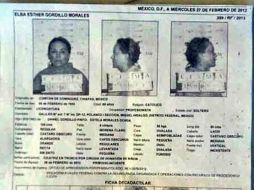 La ficha que contiene información confidencial de Gordillo fue dada a conocer a través de las redes sociales. ARCHIVO /