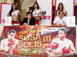 Solís y Sosa se declararon listos para la pelea de este sábado.  /
