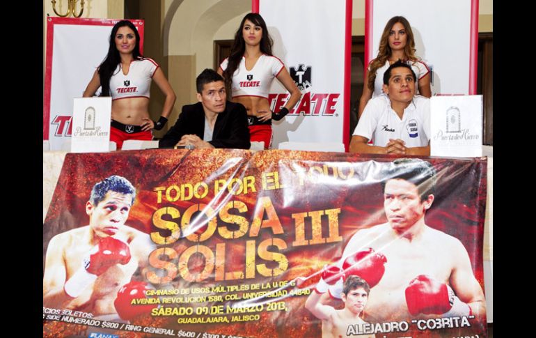 Solís y Sosa se declararon listos para la pelea de este sábado.  /