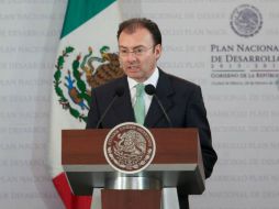Videgaray reiteró que la SHCP colaborará en el ámbito que le corresponda en esta y cualquier otra investigación que requiera la PGR. ARCHIVO /
