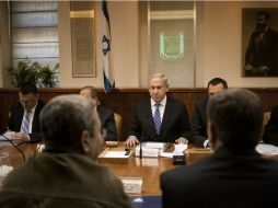 Netanyahu preside su última junto con el actual Consejo de Ministros. AP /
