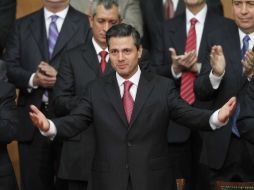Peña Nieto dará en Palacio Nacional un mensaje con motivo de sus primeros 100 días de gobierno. ARCHIVO /