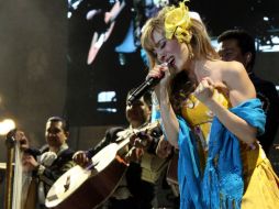 Giordano complació a su público con numerosos temas que le hicieron merecedora de gran ovasión ARCHIVO /