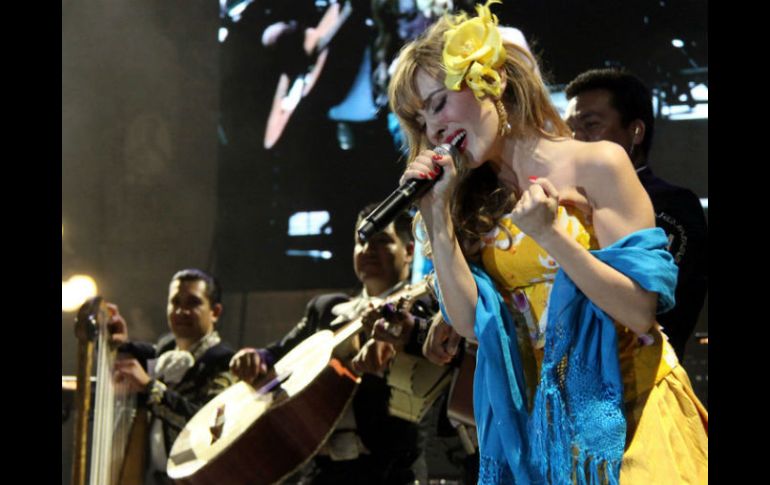 Giordano complació a su público con numerosos temas que le hicieron merecedora de gran ovasión ARCHIVO /