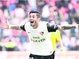 El gol que valió tres importantes puntos para Atlas fue anotado por el chileno Rodrigo Millar, durante el segundo tiempo. EFE /