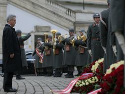 El presidente austríaco, Heinz Fischer, asistió al acto de conmemoración en el antiguo Palacio Real de Viena. AFP /