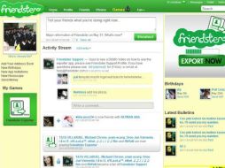 Destaca la manera en la que el internauta interactúa con la interfaz. En la imagen, Friendster. ESPECIAL /