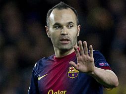 Iniesta se queda con las sensaciones y con que recuperan señas de identidad. EFE /