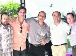 COMO ANTAÑO. Humberto Zaragoza, Juan Pablo Cuesta Leaño, Gabriel Arámbula, Pedro Albarrán y Juan Carlos Nales. EL INFORMADOR /