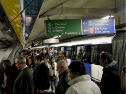 Los trabajadores de Metro de Madrid han ratificado ayer los paros parciales de tres horas. ARCHIVO /