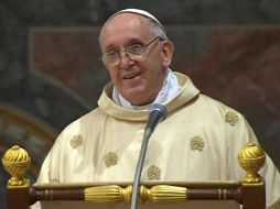 El Papa Francisco ofrece su primer sermón como Sumo Pontífice, en la Capilla Sixtina, en la Ciudad del Vaticano. AP /