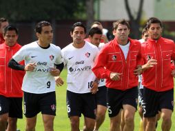 Los jugadores del Atlas durante una de las prácticas previo al encuentro de este sábado. MEXSPORT /