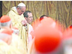 Mensaje a los cardenales. ''Debemos caminar en la presencia de la luz del Señor, con conducta irreprochable'', dijo el Papa Francisco AFP /