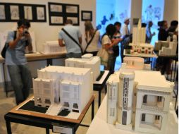 Maquetas de edificios habaneros con inspiración Art Deco. EFE /