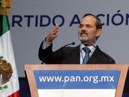 El dirigente del PAN, Gustavo Madero encabeza la inauguración de la  17 Asamblea Nacional Extraordinaria de este instituto político. NTX /