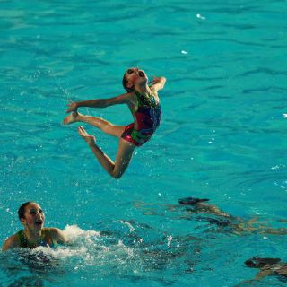 Mexiquenses dominan en Nado Sincronizado