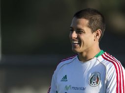 El ''Chicharito'' comenta que después de haber empatado con Jamaica, es una necesidad conseguir el triunfo en San Pedro Sula. MEXSPORT /