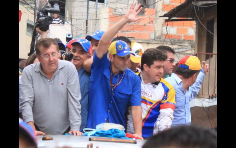Capriles se compromete a combatir la violencia que existe en Venezuela desde el primer día de su eventual Gobierno. ARCHIVO /