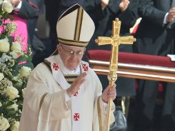 A la ceremonia de entronización del Papa Francisco asistieron cerca de 200 mil personas, según fuentes del Vaticano. AFP /