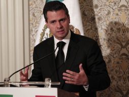 Peña Nieto ofrece una conferencia para hablar de sus encuentro con el papa Francisco luego de la ceremonia de inicio de su pontificado. NTX /
