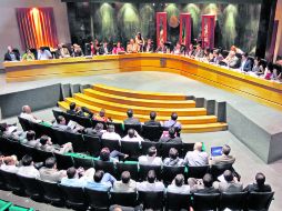 Sesión de ayuntamiento. En Zapopan el pleno sesiónó ayer para avalar las reformas constitucionales aprobadas por el Congreso. EL INFORMADOR /