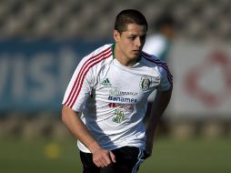 Javier Hernández, delantero del Manchester United, ha sido el más atacado por los aficionados centroamericanos. MEXSPORT /