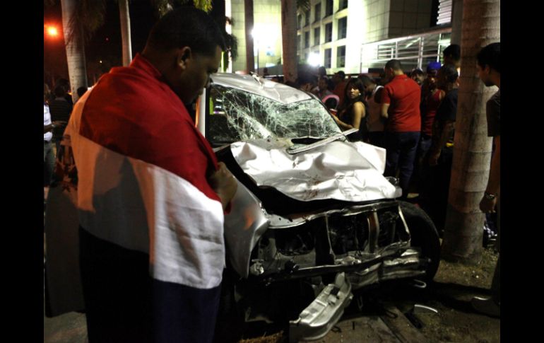 El vehículo todo terreno era conducido a 120 kilómetros por hora cuando ocurrió el percance. EFE /