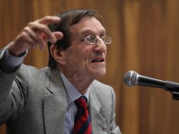 El historiador Jacques Lafaye, durante su conferencia. EL INFORMADOR /