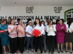 Inauguración del centro comunitario con el que se espera beneficiar a más de 150 menores. ESPECIAL /