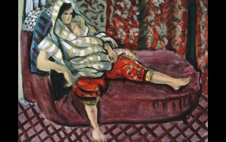 Mujer Sobre Divan de Rosa, obra del pintor Henri Matisse. ARCHIVO /