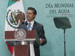 El Mandatario mexicano establece el tema del aguas como prioritario para el Estado mexicano. ARCHIVO /