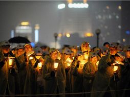 Los apaganes buscan aumentar la concienciación ciudadana sobre la necesidad de mejorar la situación medioambiental en China. AFP /
