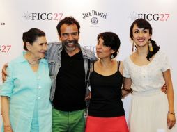 El elenco de la película, junto con la directora, estuvieron presentes en el Festival de Cine de Guadalajara. ARCHIVO /