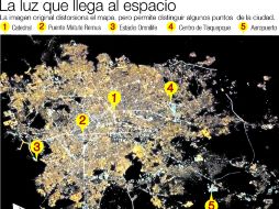 La imagen, que se distorsiona en el mapa alcanza a mostrar algunos puntos de la ciudad EL INFORMADOR /