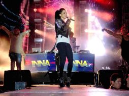 La cantante da muestra de su gusto por el público latino. ARCHIVO /