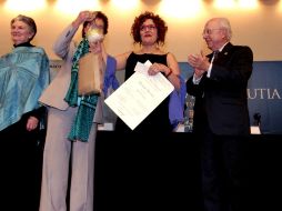 La entrega se celebró en la sala Manuel M. Ponce del Palacio de las Bellas Artes. NTX /
