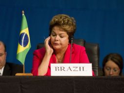 La presidenta brasileña, Dilma Rousseff, durante su participación en la 5ª Cumbre del grupo BRICS. EFE /