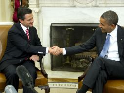 Peña Nieto y Barack Obama se reunieron en la Casa Blanca en noviembre pasado. ARCHIVO /