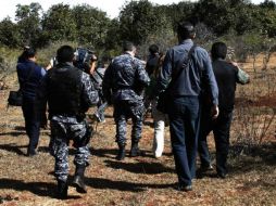 La PGJE encontró los cuerpos de las personas en la parte serrana de San José de Gracia. ARCHIVO /