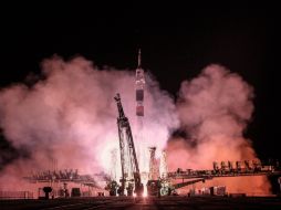 Aspecto del despegue de la nave. EFE /