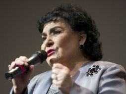 Carmen Salinas agradeció que reconozcan su trayectoria como actriz y mencionó que próximamente rodará una película. ARCHIVO /