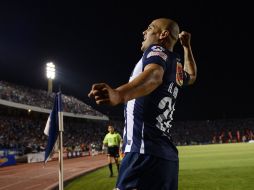 Humberto Suazo anotó el segundo gol en el triunfo de Rayados. MEXSPORT /