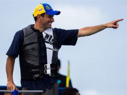 El candidato presidencial de la oposición venezolana, Henrique Capriles, en campaña. EFE /