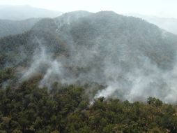 Se estima que en unas seis horas el incendio esté completamente consumido.  /