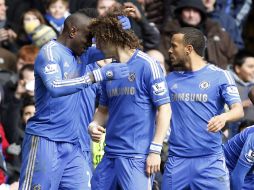 El gol fue anotado por el senegalés Demba Ba. AP /