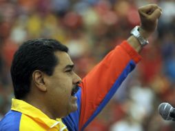 El objetivo de Nicolás Maduro es batir un récord de votos a favor del chavismo. AFP /